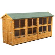 Power 14x4 Apex Potting Shed - Double Door